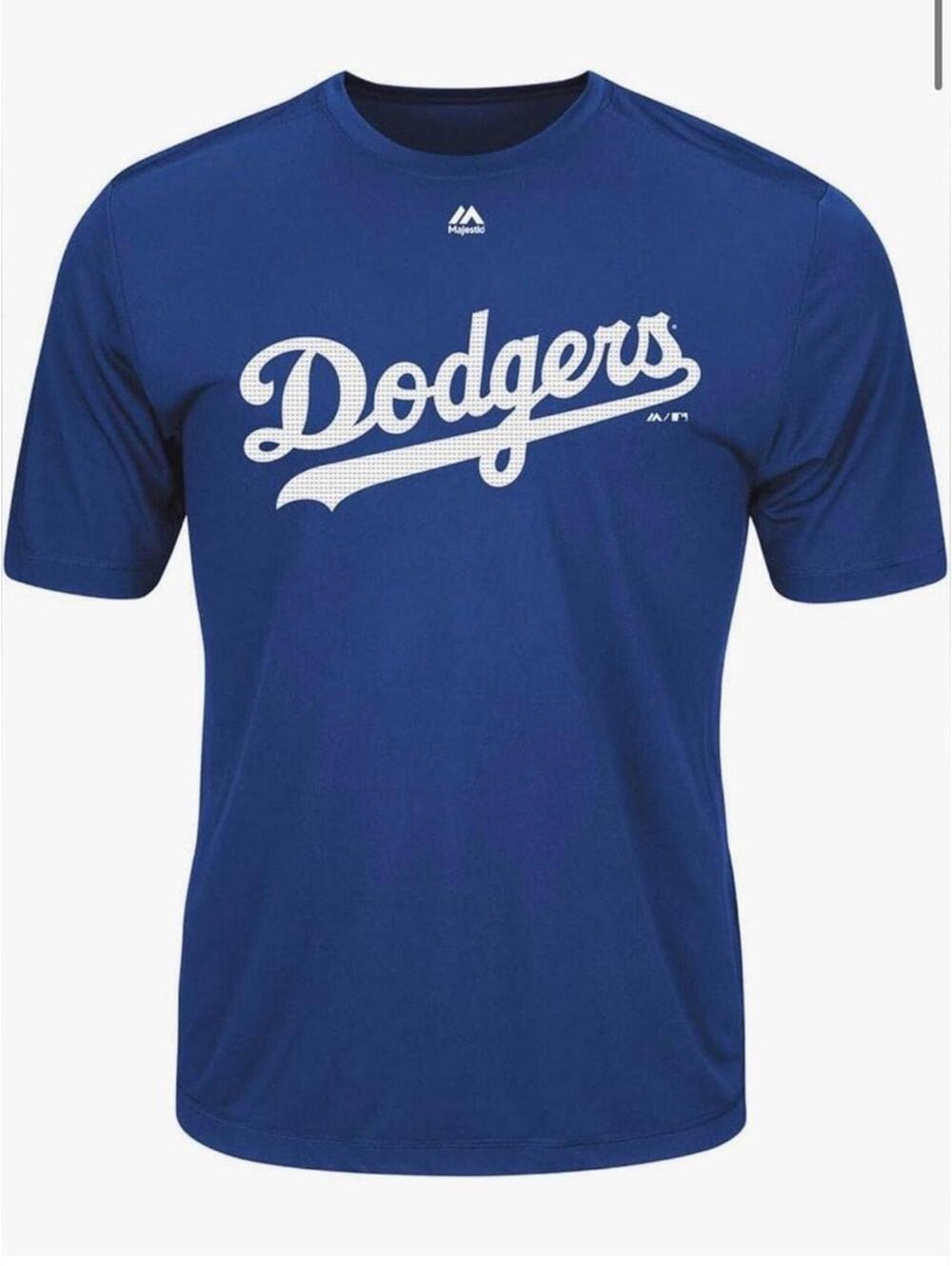 Majestic LA Dodgers Cool Base Blue Performance T-Shirt 2XL NWOT